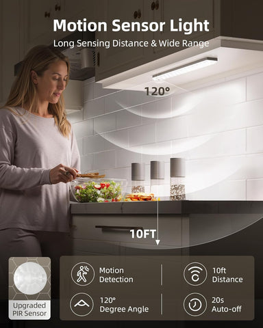 EZVALO Under-Unit Light Kitchen LED with Charging Station 62 LEDs