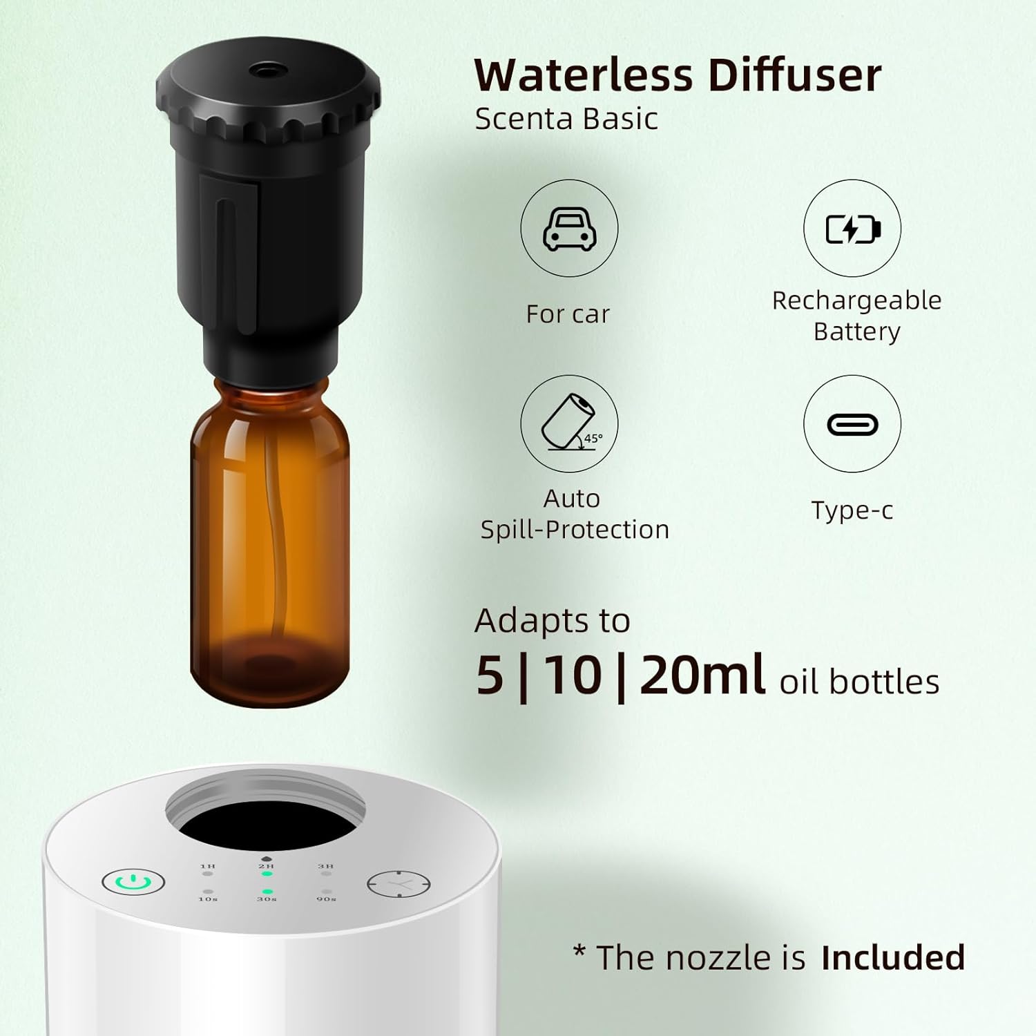 Olmecs Waterless Essential Oil Diffuser Aromatherapy Scent