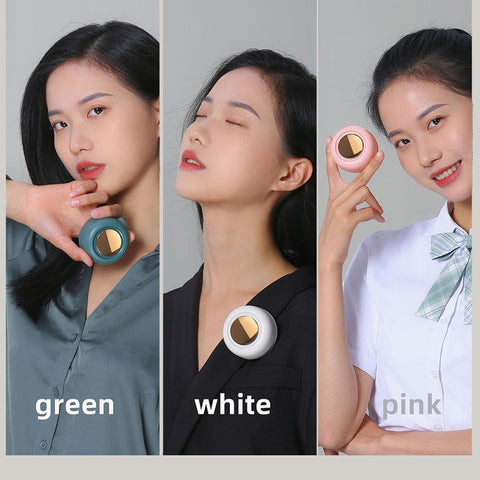 Mini Waist Hanging Fan, Hanging Waist Fan Strong Wind Low Noise for Outdoor (White)