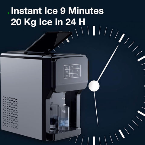 Green Lion 3 in 1 Bullet Ice Maker, Water Dispenser, Ice Crusher, 5L Water Tank