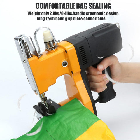 Olmecs Handheld Bag Stitcher Industrial Bag Closer Machine for Rice/Sack/Woven/Paper/Plastic Bags - GK9-500