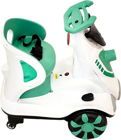 VLRA Kids Electric Ride-On Car, Red and White, Racing Style, Battery Powered, Indoor/Outdoor Use 3-5 years