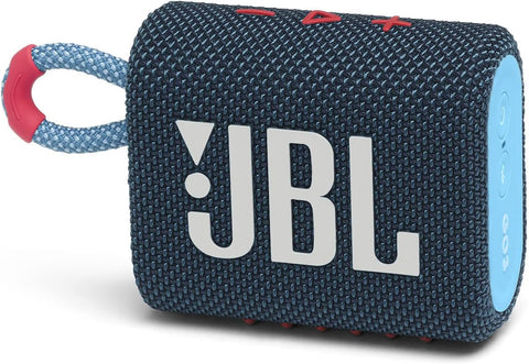 JBL Go 3 Portable Waterproof Speaker with JBL Pro Sound, Powerful Audio, Punchy Bass