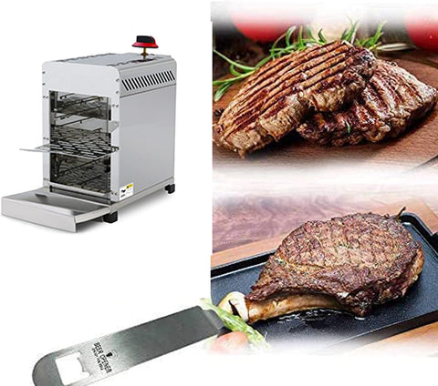 Propane Infrared Steak Grill, Outdoor Portable Gas Grill with Vertical Cooking