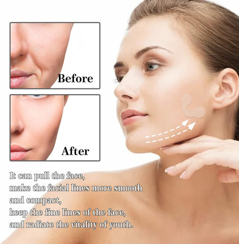 WEST & MONTH 40 Patch Soft Elastic Face Adhesive Tape V-Shaped Invisible Tape Lifting Firming Waterproof Lasting