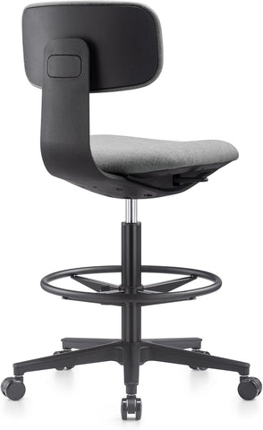 NAVO Pluto, High Office Chair, Ergonomic Drafting Chair (GREY BLACK)