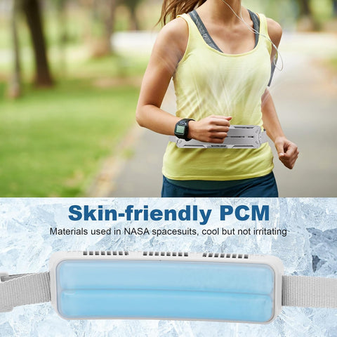 Personal Waist Fan, Portable Body Fan Large Air Volume, Shirt Belt Waist Fan with Unique PCM, Travel Fan for Camping