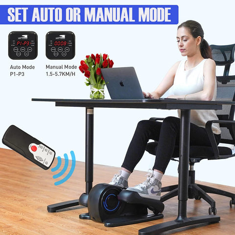 Under Desk Electric Elliptical Trainer, Quiet Home Office,