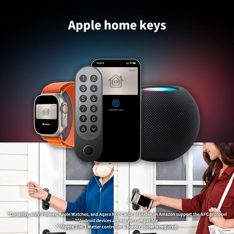 Aqara Smart Lock U200 (with Fingerprint), Matte Over Thread