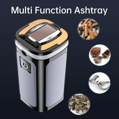 Smokeless Ashtray with Air Purifier, Rechargeable Cigarette Smoke Absorber for Home & Office