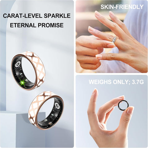 Smart Ring for Men Fitness Tracker with Heart Rate