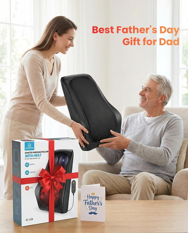 COMFIER Neck Back Massager for Neck Back Pain Relief, Shiatsu Massager with Heat, 3D Kneading Massager for Back Neck and Shoulder