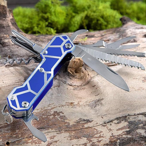Stainless Steel Multi Tool Pliers – Heavy Duty Multitool with Knife, Saw, Screwdrivers & Wire Cutter - Survival Tool for Camping Tool-14
