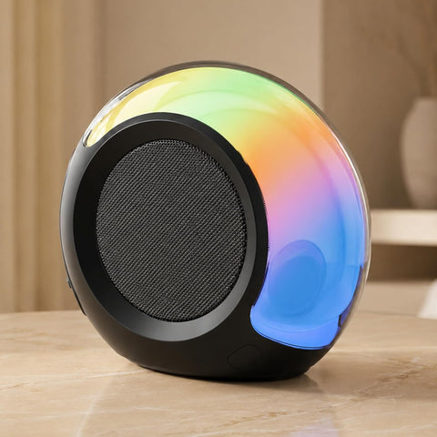Portable Heavy Bass Bluetooth Speaker with LED Light