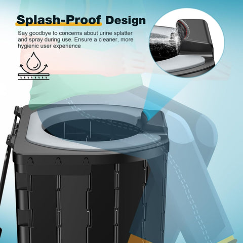 Upgraded soft toilet seat with urine Splash Guard with Detachable Paper Holder