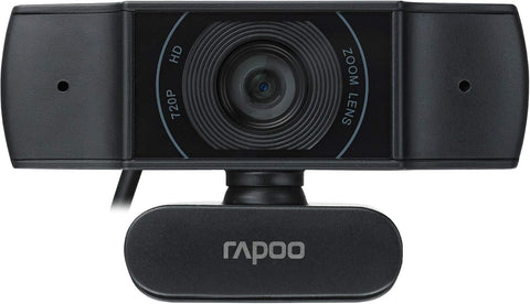 Rapoo C200 720P/30FPS HD USB Webcam -Dual Noise Reduction Mic -100 Wide-angle Lens