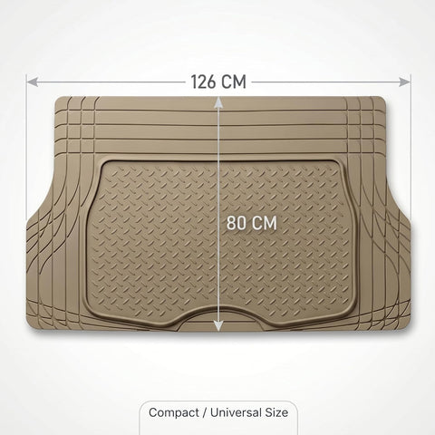 Car Boot Mat, Heavy Duty Waterproof Trunk Liner, Anti-Slip Rubber Cargo Mat (126x80 Cms) (Copy)