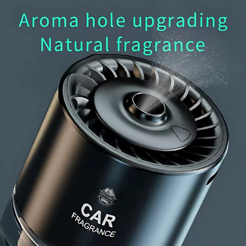 Luxury Car Air Freshener Diffuser | Long-Lasting Auto Fragrance Spray for a Fresh, Elegant Drive (AF6- Silver black, Sea)