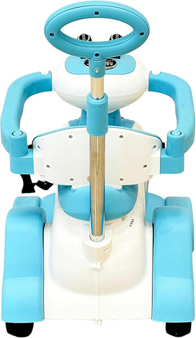 VLRA Electric Kids Ride-On, with Adjustable Handle, Safety Bar, Music Button, for Indoor and Outdoor use 2-4 years