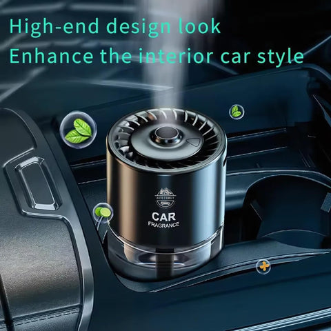 Luxury Car Air Freshener Diffuser | Long-Lasting Auto Fragrance Spray for a Fresh, Elegant Drive (AF1- Phantom Black, Hilton)