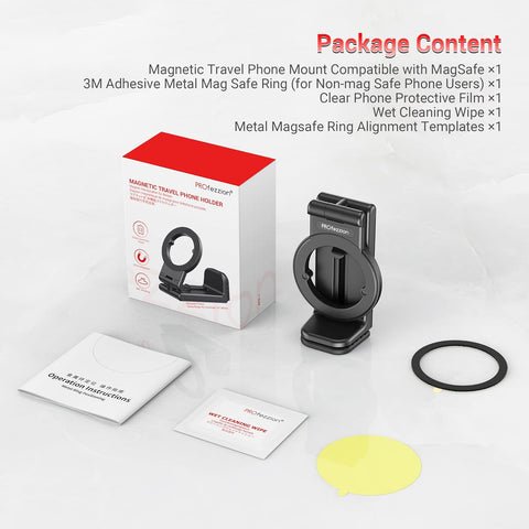 Travel Phone Holder Flight Phone Holder 360° Rotatable for iPhone