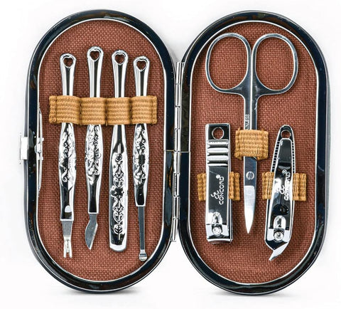 Concord Manicure Set | 6 Nail and Cuticle Tools, 1 Ear Cleaner
