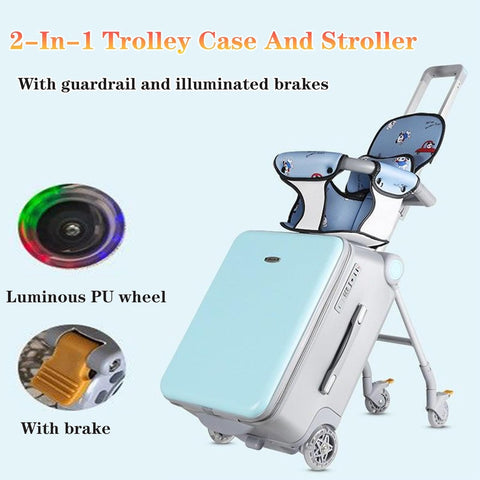 Trolley Case 2-in-1 Stroller Children's Riding Suitcase