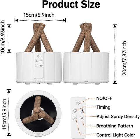 Olmecs Aromatherapy Diffuser for Home, Office, and Bedroom
