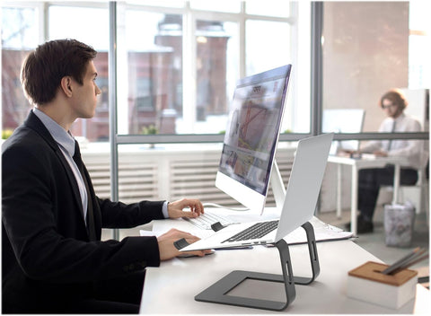 Port Designs STAND Compatible with laptops from 10’’ to 15.6’’. stand 39.6 cm (15.6) Aluminium Black