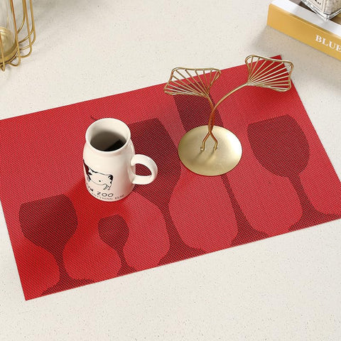 PVC Non-Slip Heat Resistant, Table Set for Kitchen, Dining Table, Hotel (10Pc Set)