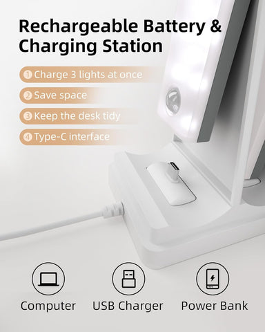 EZVALO Under-Unit Light Kitchen LED with Charging Station 62 LEDs
