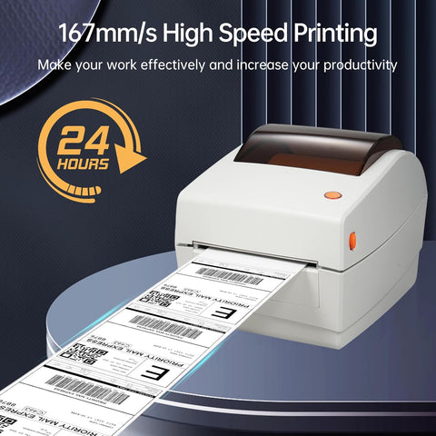 Thermal Label Printer 4 * 6in Labels Printing Machine USB Connection High Speed