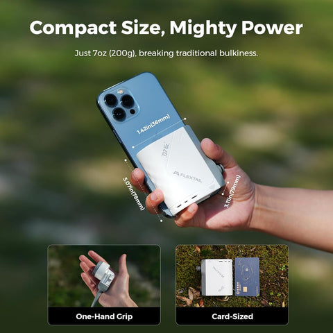 FLEXTAILGEAR Portable Shower Pump, Rechargeable Camping Shower, Outdoor Tiny Shower for Hiking