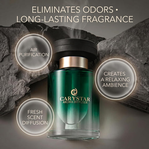 Car Air Freshener Diffuser – Long Lasting Fragrance, Eliminates Odors, Premium Car Perfume Bottle - Gardenia