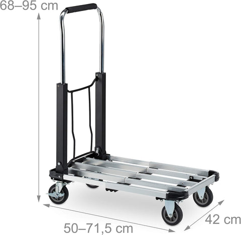 Platform Trolley With Adjustable Base And Handle - Olmecs