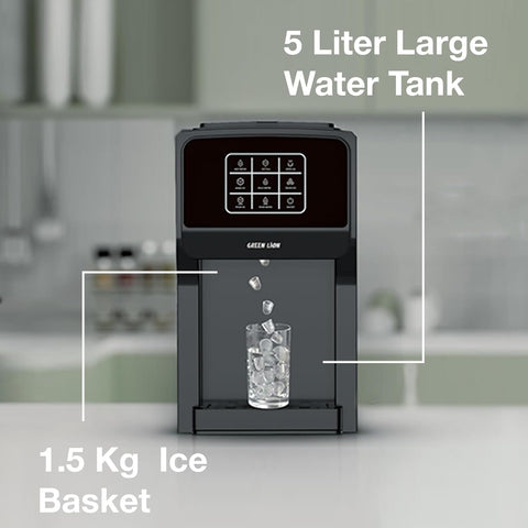 Green Lion 3 in 1 Bullet Ice Maker, Water Dispenser, Ice Crusher, 5L Water Tank