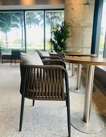 Olmecs Nordic Leisure Outdoor Furniture Metal String Bistro