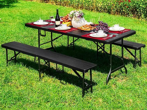 Olmecs Folding Chairs and Benches 47cm Height (Brown)