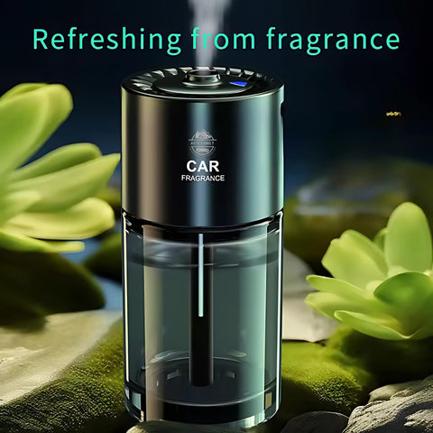 Luxury Car Air Freshener Diffuser | Long-Lasting Auto Fragrance Spray for a Fresh, Elegant Drive (AF6- Silver, Gargenia sum)