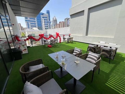 Olmecs Nordic Leisure Outdoor Furniture Metal String Bistro