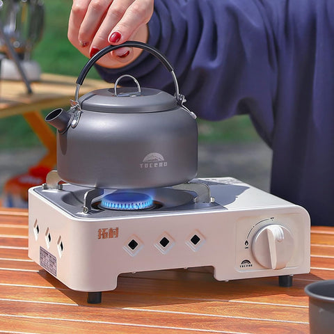 Cassette Stove, Outdoor Cooker Portable Magnetic Tank 2.1KW Butane Gas for Camping, Picnic,