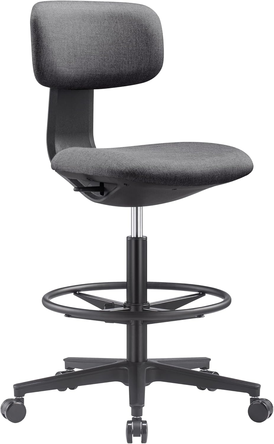 NAVO Pluto, High Office Chair, Ergonomic Drafting Chair (PURE BLACK)