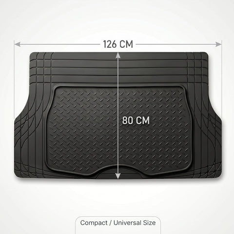Car Boot Mat, Heavy Duty Waterproof Trunk Liner, Anti-Slip Rubber Cargo Mat (126x80 Cms) (Copy) (Copy) (Copy) (Copy)