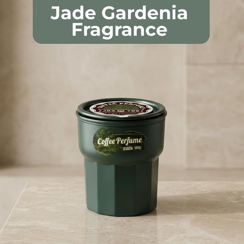 Jade Gardenia Fragrance Coffee Scent Car Air Freshener Jar 190g – Long Lasting Coffee Perfume