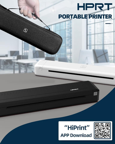 HPRT Wireless Bluetooth Portable Printer 3 in 1 Portable Printer+Case+Ribbon by Thermal Transfer MT800