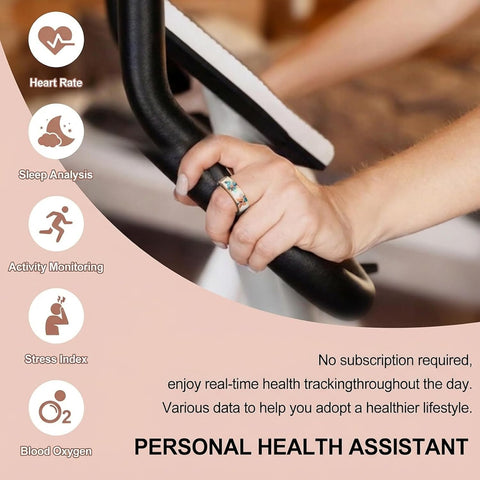 Smart Ring for Women Fitness Tracker with Heart Rate