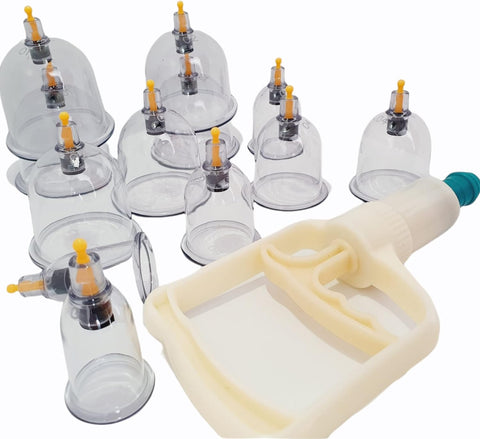 AME Hijama Kit 18 Pieces Professional Kine Kit, 18 Chinese Suction Cups