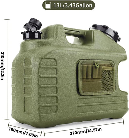 Portable Outdoor Camping Water Storage Container – BPA-Free, Durable Camping Water Jug with Spout & Accessories (13 Ltr)
