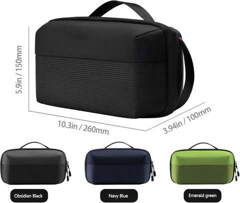 Portable Travel hand bag - Electronic Organizer for MacBook Charger, Cables, Power Bank, Hard Drive, and More - Water-Resistant