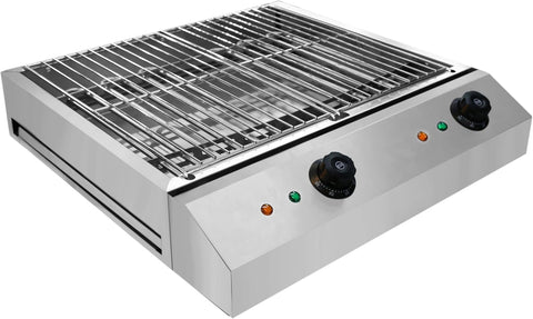 Olmecs Electric Grill Stainless Steel Smokeless BBQ Grill Countertop Barbecue Oven for Indoor & Outdoor